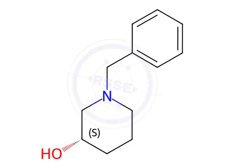 Chemical structure of (S)-1-Benzyl-3-hydroxypiperidine