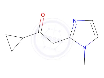 Chemical structure of 1-Cyclopropyl-2-(1-methyl-1h-imidazol-2-yl)ethan-1-one