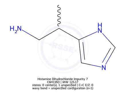 Chemical structure of Histamine Dihydrochloride Impurity 7