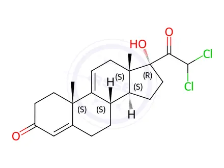 Chemical structure of Hydrocortisone Impurity 147