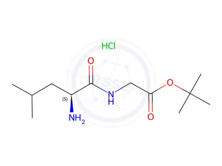 Chemical structure of H-Leu-Gly-OtBu · HCl
