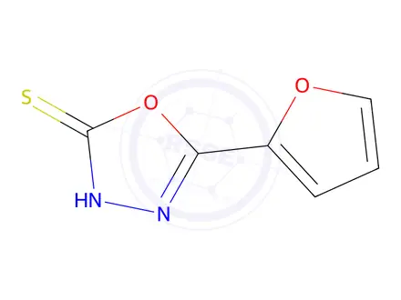 Chemical structure of 5-(2-furyl)-1,3,4-oxadiazole-2-thiol