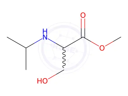 Chemical structure of Serine, N-(1-methylethyl)-, methyl ester (9CI)