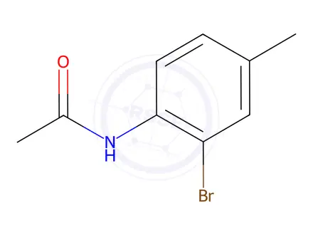 Chemical structure of N-(2-bromo-4-methylphenyl)acetamide