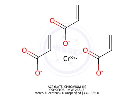Chemical structure of ACRYLATE, CHROMIUM (III)