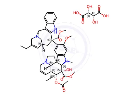 Chemical structure of VinorelbineTartrate