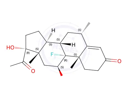 Chemical structure of 1,2 Dihydro Fluorometholone