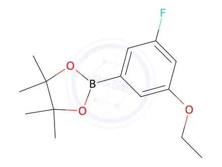 Chemical structure of 2-(3-Ethoxy-5-Fluorophenyl)-4,4,5,5-Tetramethyl-1,3,2-Dioxaborolane