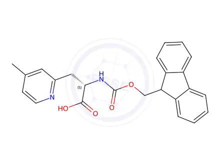 Chemical structure of (2S)-Fmoc-3-(4-methylpyridin-2-yl)propanoic acid