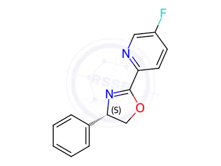 Chemical structure of (S)-2-(5-Fluoropyridin-2-yl)-4-phenyl-4,5-dihydrooxazole