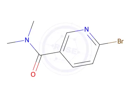Chemical structure of 6-bromo-N,N-dimethylpyridine-3-carboxamide