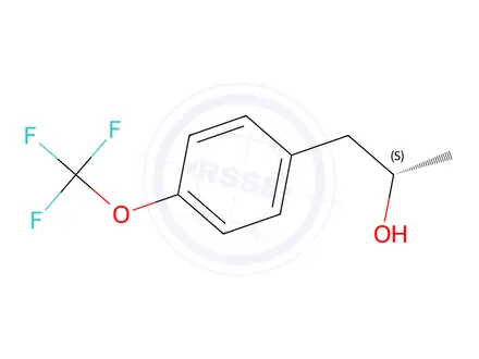 Chemical structure of (S)-1-(4-(Trifluoromethoxy)phenyl)propan-2-ol