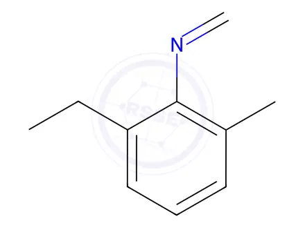 Chemical structure of 2-Ethyl-6-methyl-N-methylenebenzenamine