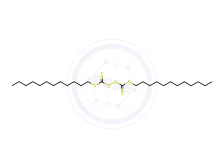 Chemical structure of bis(Dodecylsulfanylthiocarbonyl) disulfide