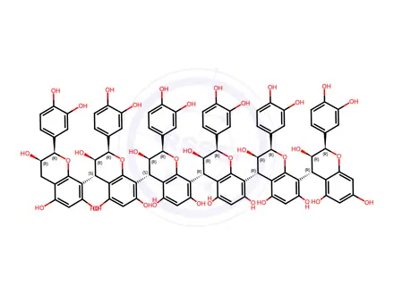 Chemical structure of [epicatechin-(4beta->8)]5-epicatechin
