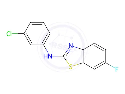 Chemical structure of N-(3-Chlorophenyl)-6-fluorobenzo[d]thiazol-2-amine