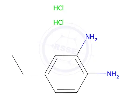 Chemical structure of 4-Ethylbenzene-1,2-diamine dihydrochloride