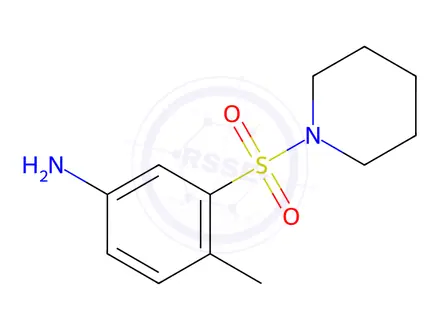 Chemical structure of 4-Methyl-3-(piperidine-1-sulfonyl)-phenylamine
