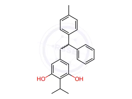 Chemical structure of Methyl Phenyl Tapinarof Impurity