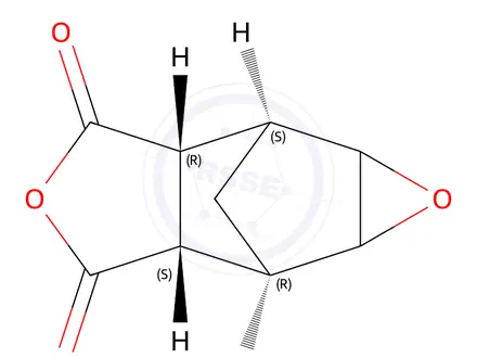 Chemical structure of rel-(2R,2aS,5aR,6S)-Hexahydro-2,6-methanooxireno[f]isobenzofuran-3,5-dione