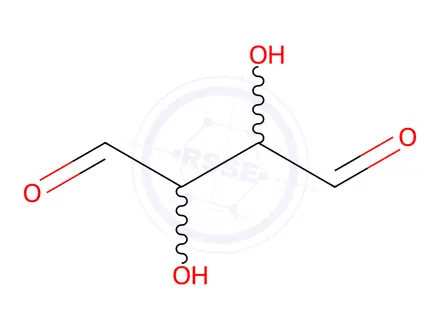 Chemical structure of 2,3-Dihydroxybutanedial
