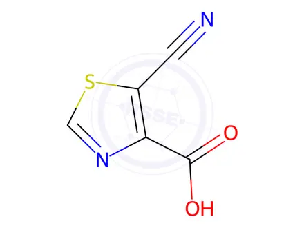 Chemical structure of 5-Cyanothiazole-4-carboxylic acid