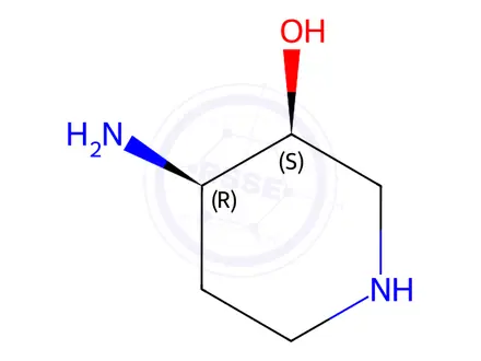 Chemical structure of (3S,4R)-4-Aminopiperidin-3-ol dihydrochloride