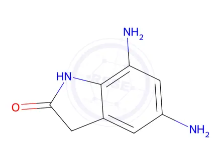 Chemical structure of 5,7-Diamino-1,3-dihydroindol-2-one
