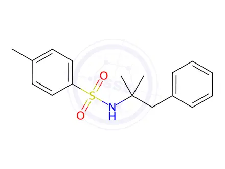 Chemical structure of N-(1,1-Dimethyl-2-phenylethyl)-4-methyl-benzenesulfonamide