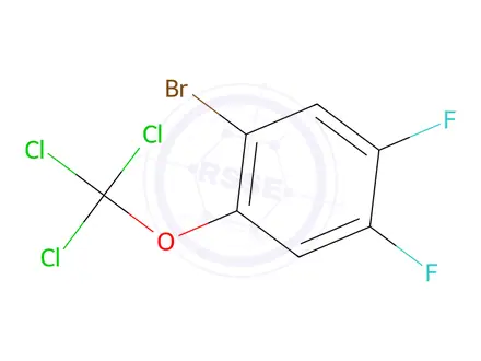 Chemical structure of 1-Bromo-4,5-difluoro-2-(trichloromethoxy)benzene