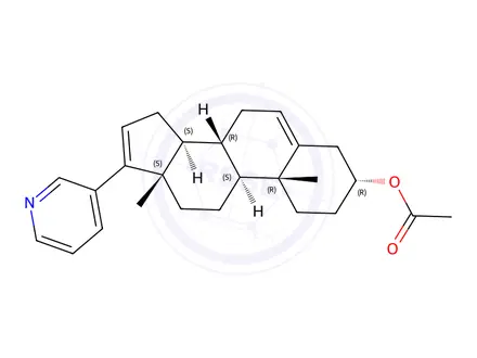 Chemical structure of Abiraterone Acetate Impurity 6 (Abiraterone Acetate 3-Epi)