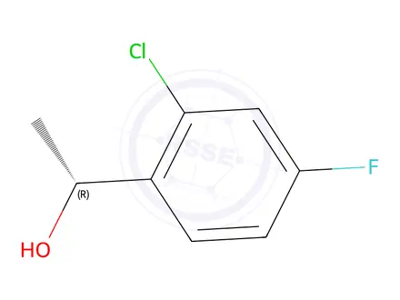 Chemical structure of (1r)-1-(2-Chloro-4-fluorophenyl)ethan-1-ol