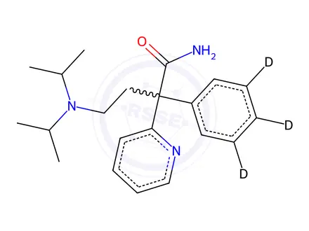 Chemical structure of Disopyramide D5