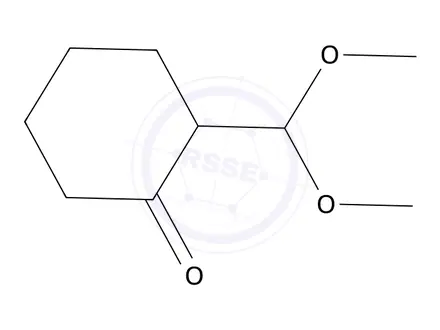 Chemical structure of 2-(dimethoxymethyl)cyclohexan-1-one