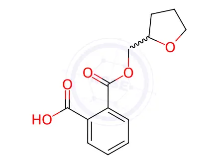 Chemical structure of tetrahydrofurfuryl hydrogen phthalate
