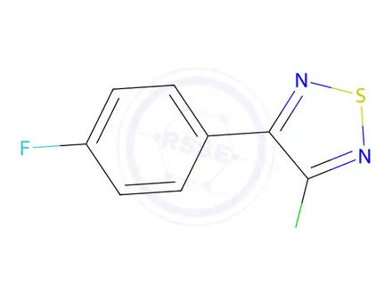 Chemical structure of 3-chloro-4-(4-fluorophenyl)-1,2,5-thiadiazole
