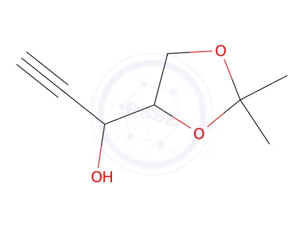 Chemical structure of (3R,4R)-4,5-ISOPROPYLIDENE PENT-2-YN-3-OL