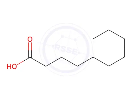 Chemical structure of Cyclohexanebutanoic acid Solution in Acetonitrile