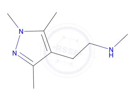 Chemical structure of 1H-Pyrazole-4-ethanamine, n,1,3,5-tetramethyl-, dihydrobromide