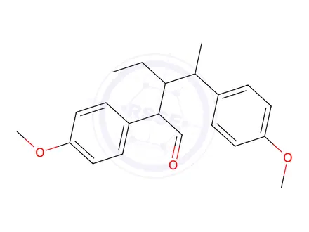 Chemical structure of 3-Ethyl-2,4-bis(p-methoxyphenyl)-1-pentanone