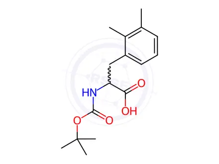 Chemical structure of 2-((tert-Butoxycarbonyl)amino)-3-(2,3-dimethylphenyl)propanoic acid