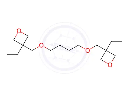 Chemical structure of Oxetane, 3,3'-[1,4-butanediylbis(oxymethylene)]bis[3-ethyl-