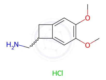 Chemical structure of 1-(3,4-dimethoxy bicyclo[4.2.0]octa-1,3,5-trien-7-yl)methanamine
