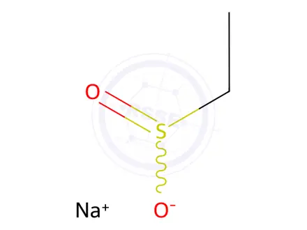 Chemical structure of sodium ethanesulfinate