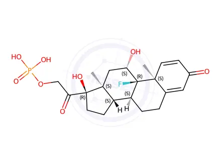 Chemical structure of Isoflupredone Phosphate