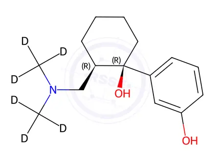 Chemical structure of O-Desmethyl Tramadol-d6