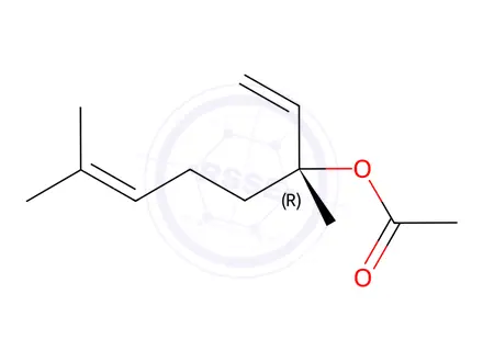 Chemical structure of (R)-Linalyl Acetate