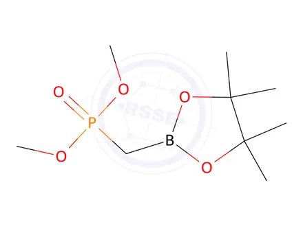 Chemical structure of dimethyl [(tetramethyl-1,3,2-dioxaborolan-2-yl)methyl]phosphonate