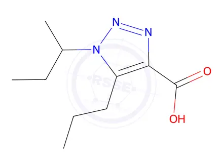 Chemical structure of 1-(Sec-butyl)-5-propyl-1h-1,2,3-triazole-4-carboxylic acid