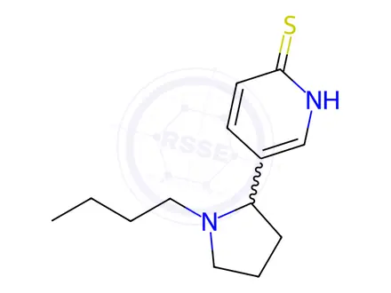 Chemical structure of 5-(1-Butylpyrrolidin-2-yl)pyridine-2-thiol